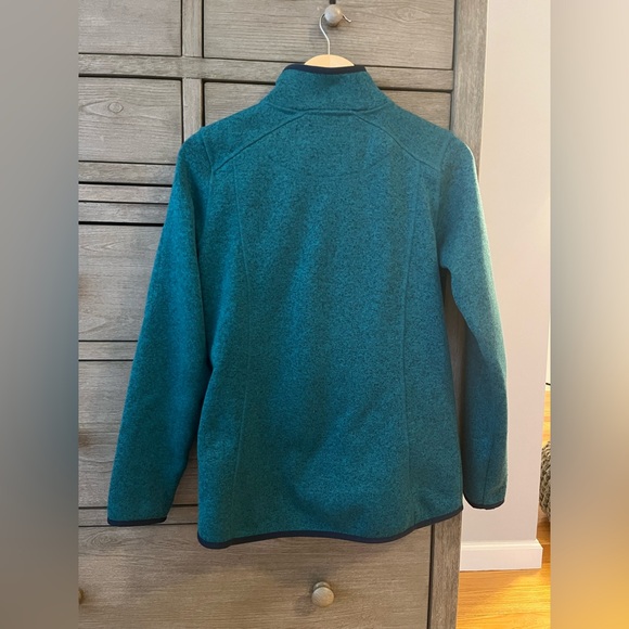Like New! Teal  - Women's L.L.Bean Sweater Fleece Full-Zip Jacket! - Picture 4 of 8